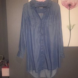 Denim shirt dress
